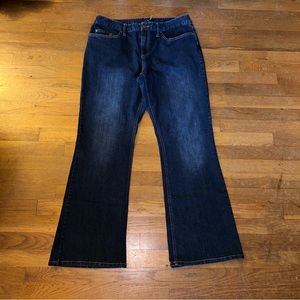 Skye’s The Limit Dark Blue Flare Leg Denim Jeans Women’s 14